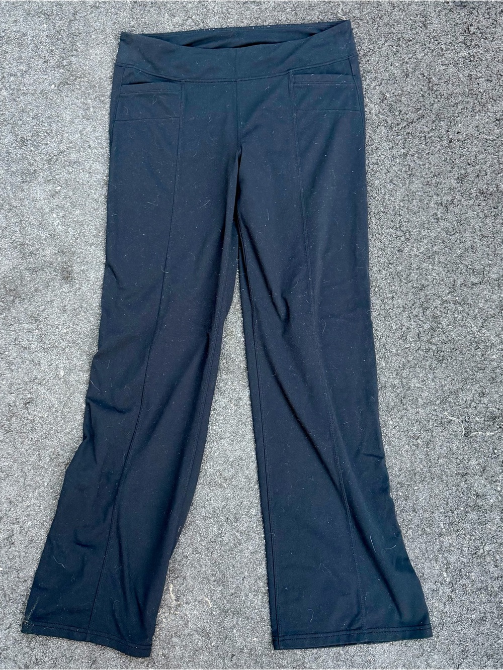 Athleta Black Wide Leg Leggings - Large